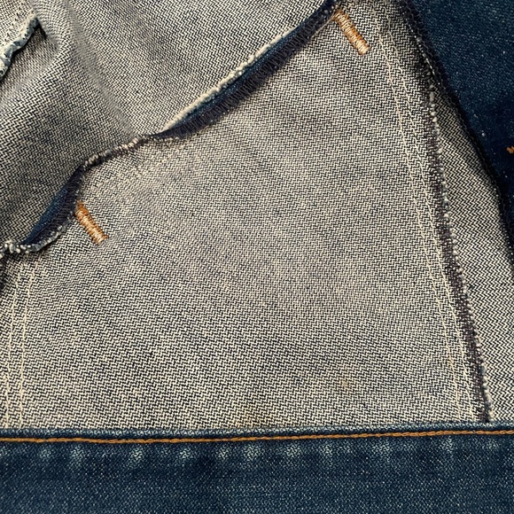 WRANGLER Vintage Blue Jean No Faults Denim Slant Pocket Made in USA Jacket | GUC - Picture 12 of 13